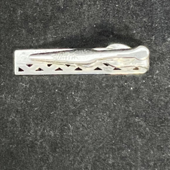 Vintage Swank Silver Tone Tie Bar (3074) - Picture 4 of 4